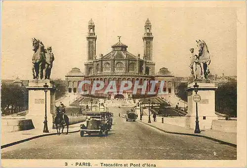 Ansichtskarte AK Paris Trocadero et Pont d'Lena