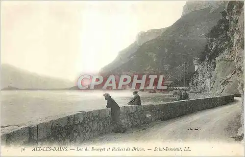 Ansichtskarte AK Aix les Bains Lac du Bourget et Rochers de Brison Saint Innocent