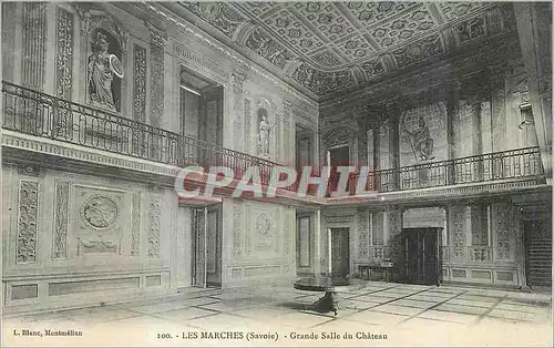 Cartes postales Les Marches (Savoie) Grande Salle du Chateau