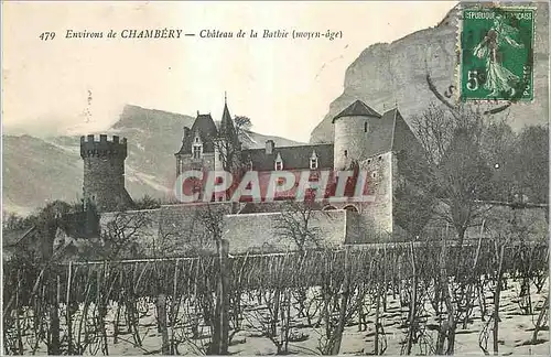 Cartes postales Environs de Chambery Chateau de la Batbie (Moyen Age)