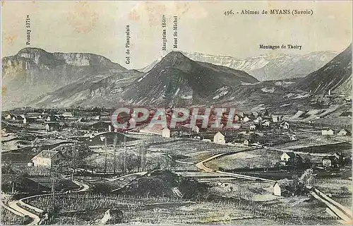 Cartes postales Abimes de Myans (Savoie)