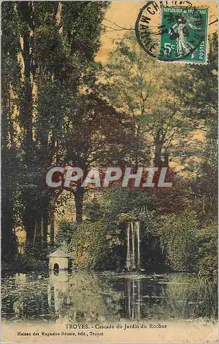 Cartes postales Troyes Cascade du Jardin du Rocher