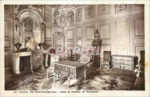 Cartes postales Palais de Fontainebleau Salon de Madame de Maintenon