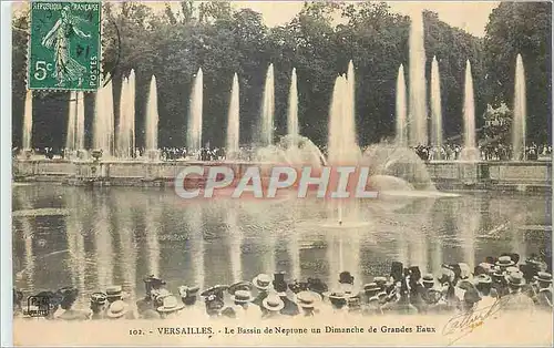 Ansichtskarte AK Versailles le Bassin de Neptune un Dimanche de Grandes Eaux