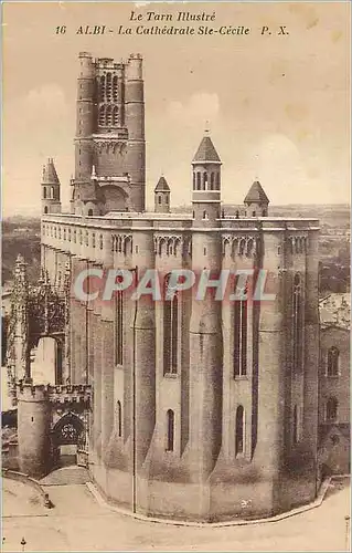 Cartes postales Albi la Cathedrale Ste Cecile le Tarn Illustre