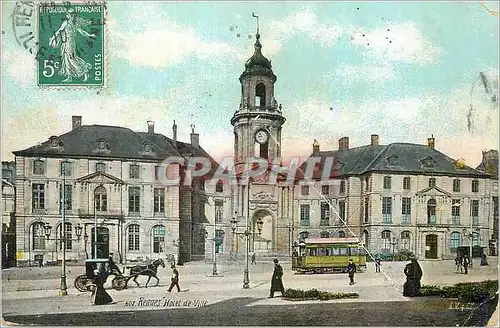 Cartes postales Rennes Hotel de Ville Tramway
