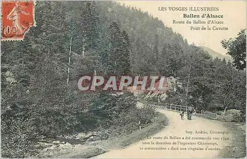 Cartes postales Ballon d'Alsace les Vosges Illustrees Route du Ballon d'Alsace Pont de la Cuvotte