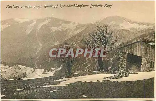 Cartes postales Kastelberwasen Gegen Rainkopf Rotenbachkopf und Batterie Kopf