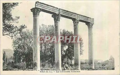 Cartes postales Riez (B A) les Colonnades Romaines