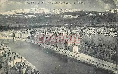 Cartes postales Grenoble Vue generale et les Alpes Le Toillefer