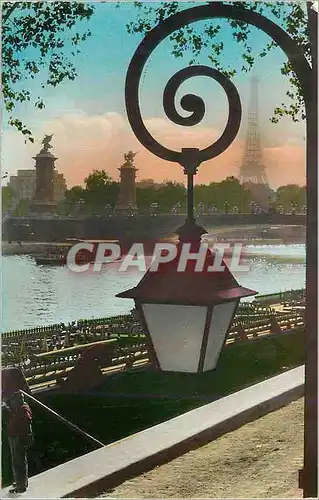 Cartes postales moderne Paris Pont Alexandre III et la Tour Eiffel