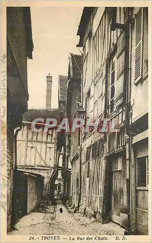 Cartes postales Troyes La Rue des Chats