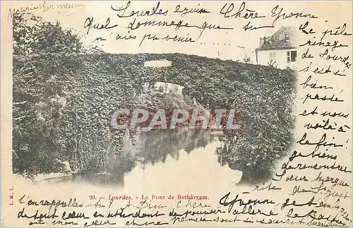 Ansichtskarte AK Lourdes Le Pont de Betharram (carte 1900)