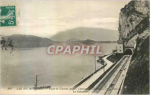 Ansichtskarte AK Lac du Bourget Ligne de Chemin de fer Chateau de Chatilion le bout Le Colombier