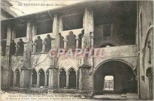 Ansichtskarte AK Le Bourget du Lac (Savoie) Chateau Prieure du XIe siecle Berceau de Savoie et d'Italie Cour inte