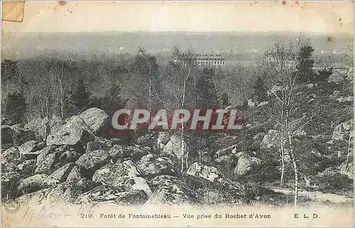 Ansichtskarte AK Foret de Fontainebleau Vue prise du Rocher d'Avon