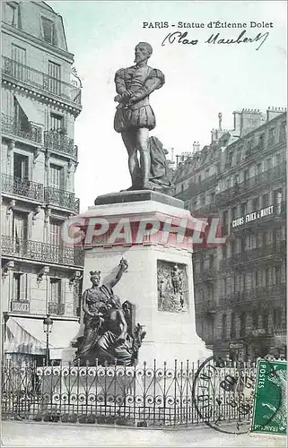 Ansichtskarte AK Paris Statue d'Etienne Dolet