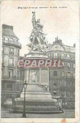 Cartes postales Paris Statue Moncey Place Clichy