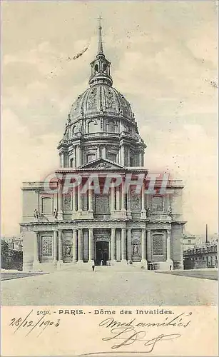 Ansichtskarte AK Paris Dome des Invalides