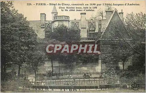 Ansichtskarte AK Paris Hotel de Cluny construit en 1490 par l'Abbe Jacques d'Amboise