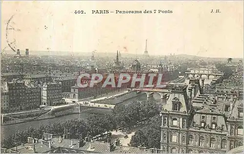 Ansichtskarte AK Paris Panorama des sept Ponts Tour Eiffel