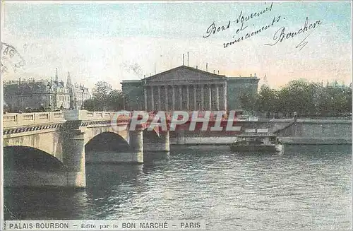 Cartes postales Paris Palais Bourbon le bon Marche