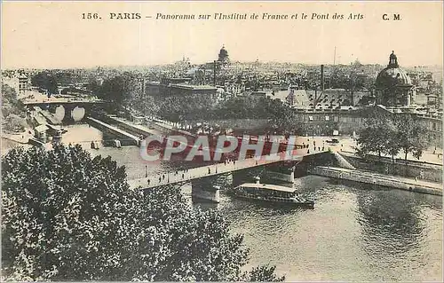 Ansichtskarte AK Paris Panorama sur l'institut de France et le Pont des Arts