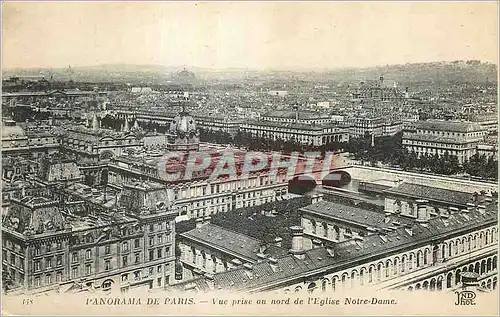 Ansichtskarte AK Paris Panorama Vue prise au nord de l'Eglise Notre Dame