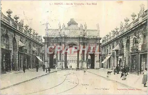 Cartes postales Nancy Arc de Triomphe Rue Here