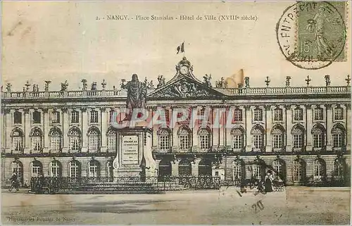 Cartes postales Nancy Place Stanislas Hotel de Ville (XVIIIe siecle)