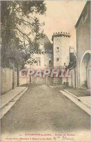 Cartes postales Bourbonne les Bains Donjon du Chateau