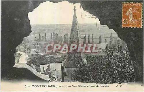 Cartes postales Montrichard (L et C) Vue Generale prise du Donjon