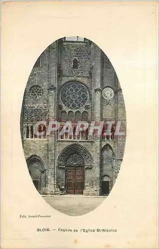 Cartes postales Blois Facade de l'Eglise St Nicolas