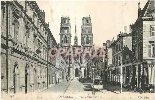 Ansichtskarte AK Orleans Rue Jeanne d'Arc Tramway