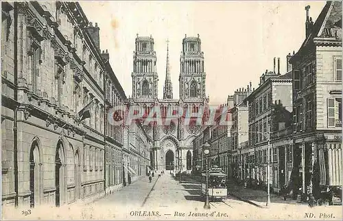 Cartes postales Orleans Rue Jeanne d'Arc Tramway