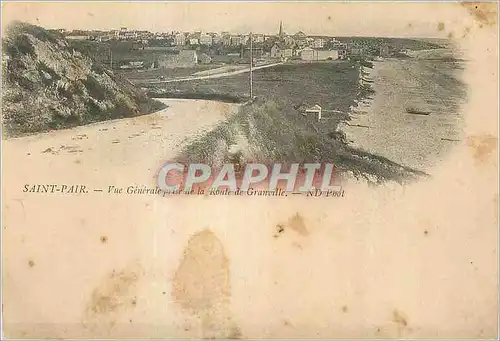 Cartes postales Saint Pair Vue Generale prise de la Route de  Granville