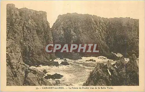 Ansichtskarte AK Camaret sur Mer La Pointe de Penhir vue de la Salle Verte