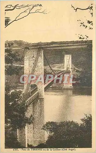 Ansichtskarte AK Pont de Terenez vu de la Colline (Cote Argol)