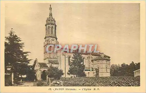 Ansichtskarte AK Bayon (Gironde) L'Eglise