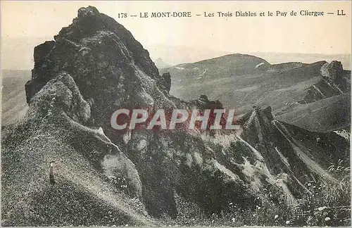 Cartes postales Le Mont Dore Les Trois Diables et le Puy de Cliergue