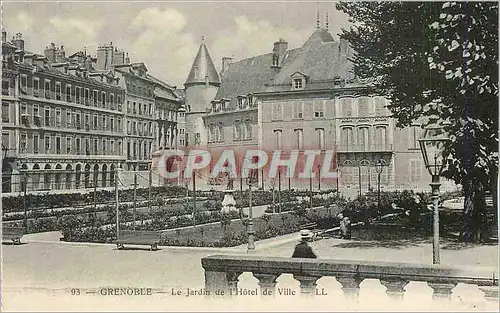 Cartes postales Grenoble Le Jardin de l'Hotel de Ville