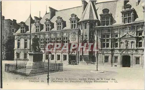 Ansichtskarte AK Grenoble Le Palais de Justice ancien Palais de la Cour des Comptes du Parlement du Dauphine Faca