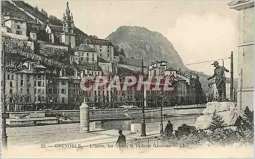 Ansichtskarte AK Grenoble L'Isere Les Quais la Vedette Gauloise