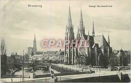 Cartes postales Strassburg Evangl Garnisonkirche