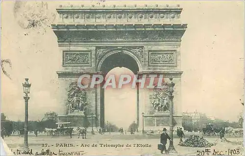 Cartes postales Paris Arc de Triomphe de l'Etoile