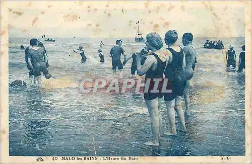 Cartes postales Malo les Bains L'Heure de Bain