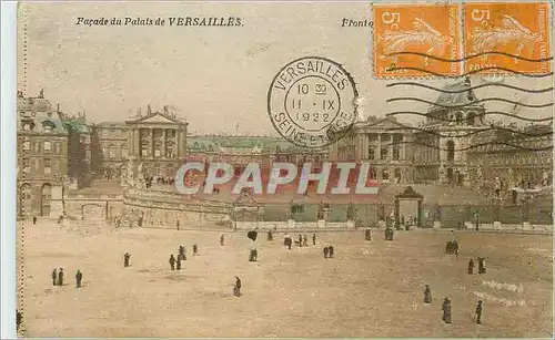 Cartes postales Facade du Palais de Versailles