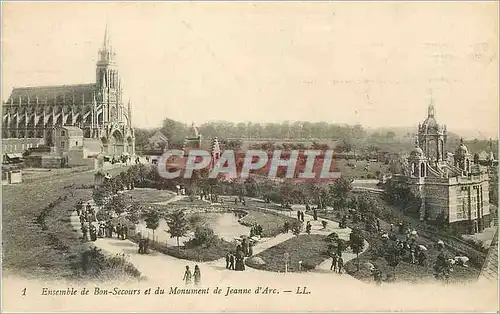 Ansichtskarte AK Ensemble de Bon Secours et du Monument de Jeanne d'Arc