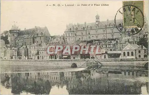 Ansichtskarte AK Laval Le Palais et le Yieux Chateau