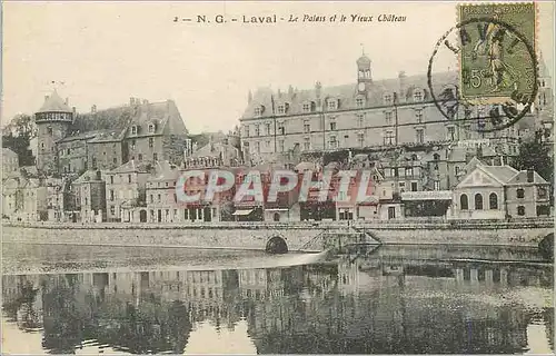Cartes postales Laval Le Palais et le Yieux Chateau